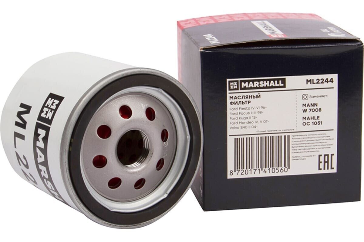 Масляный фильтр MAHLE OC 205a. Фильтр масляный Marshall ml2244. Marshall ml1700. Масляный фильтр Маршал ml 3849.